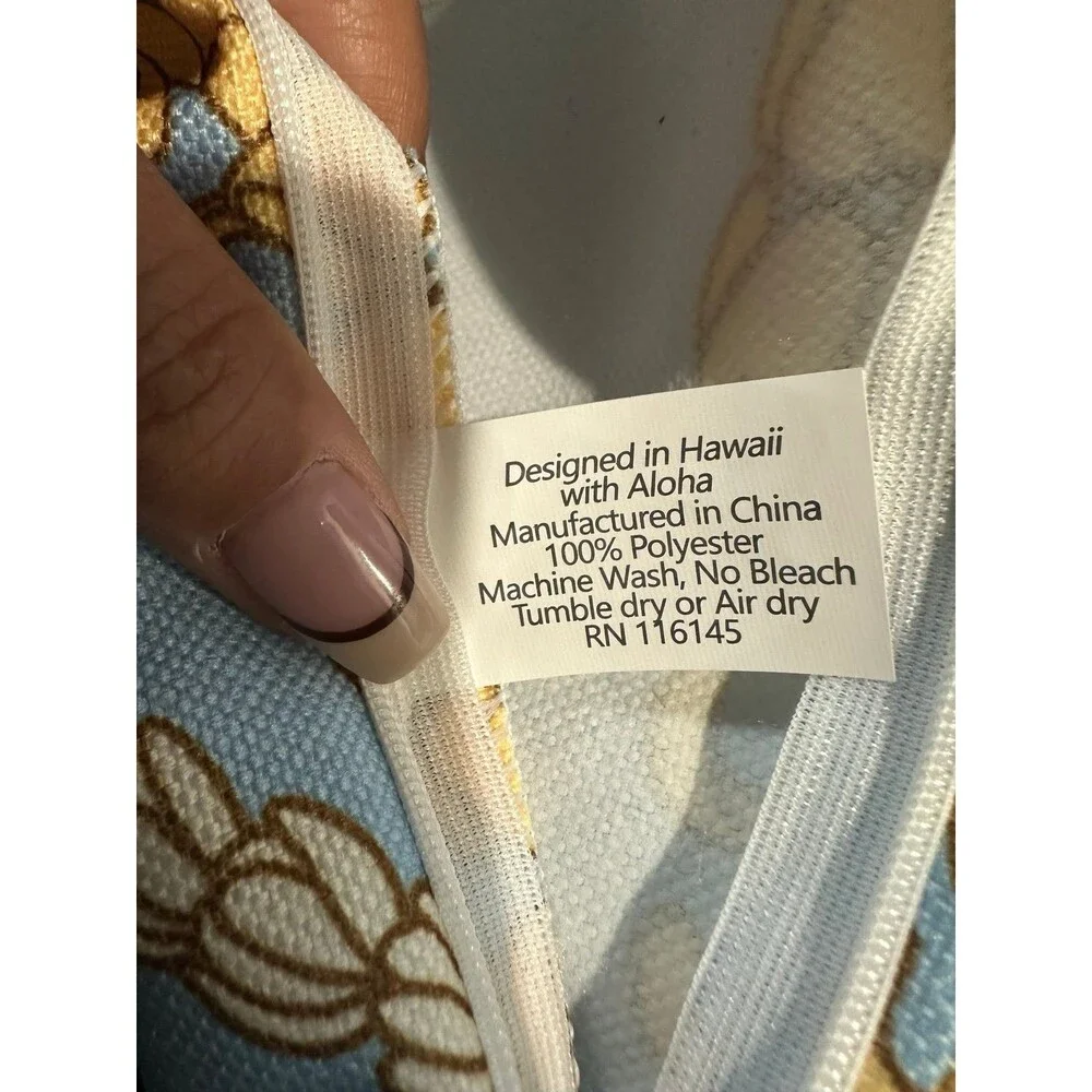 NWT Le'ale'a Hawaiian Floral Lei Pikake Lei Puakenikeni Zippered Pillow Case 17